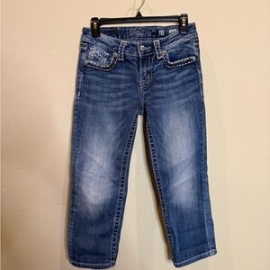 Miss Me Blue Cropped Jeans